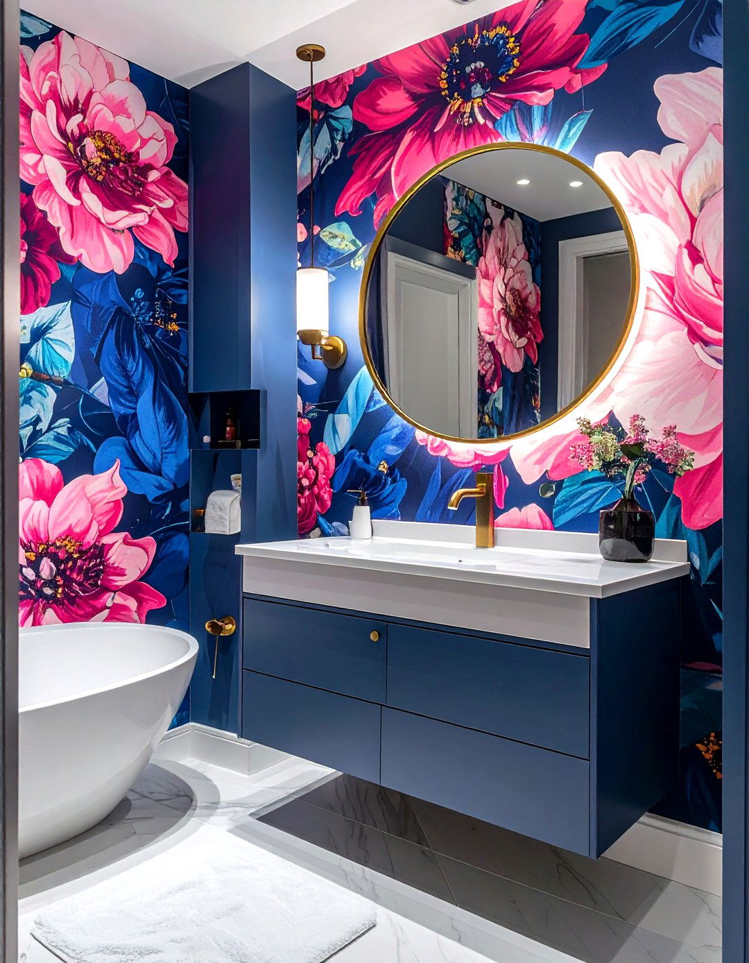 Bold Bathroom Wallpaper - 30 unique bathroom ideas
