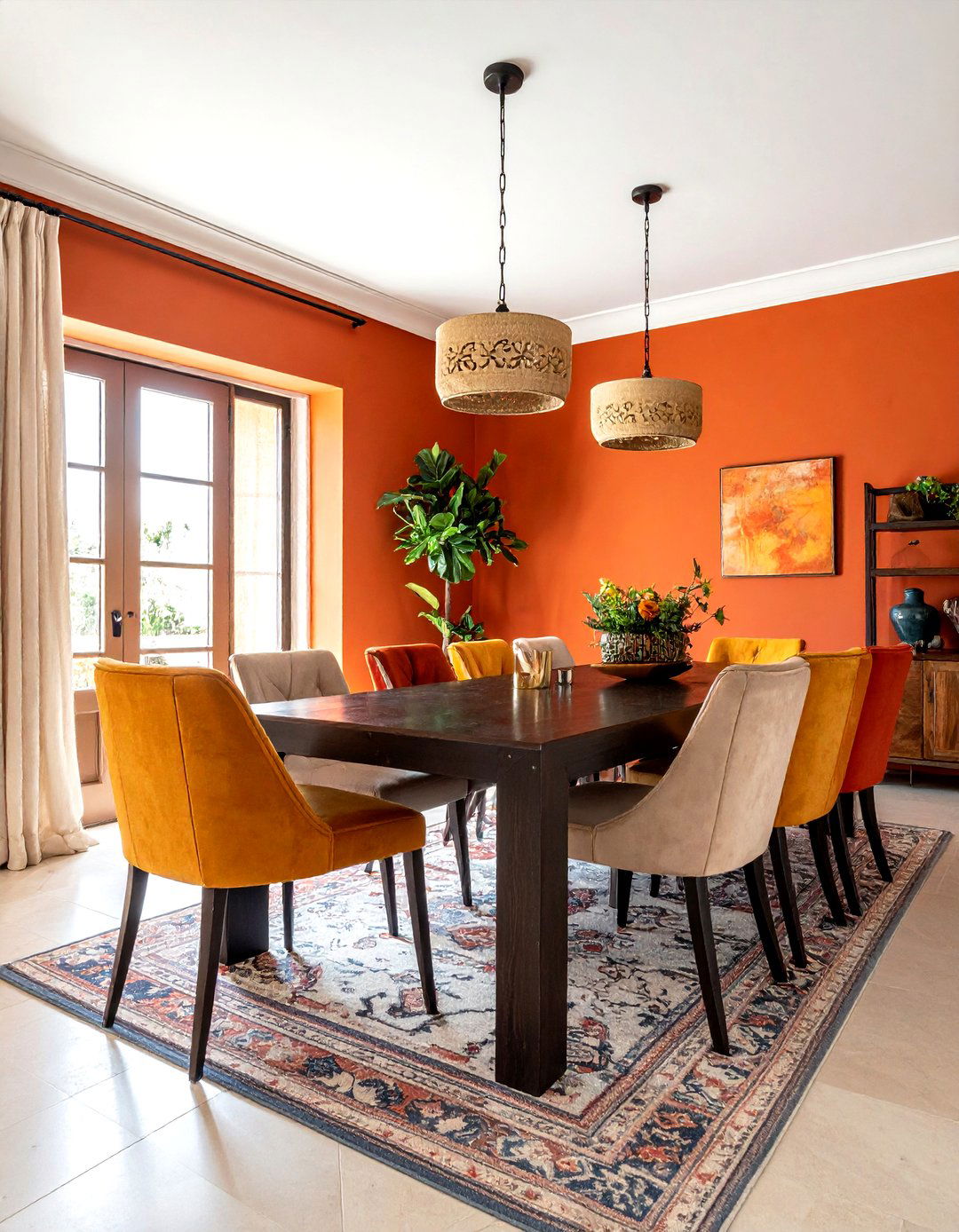 Bold Color Dining Room - 30 livable dining room ideas