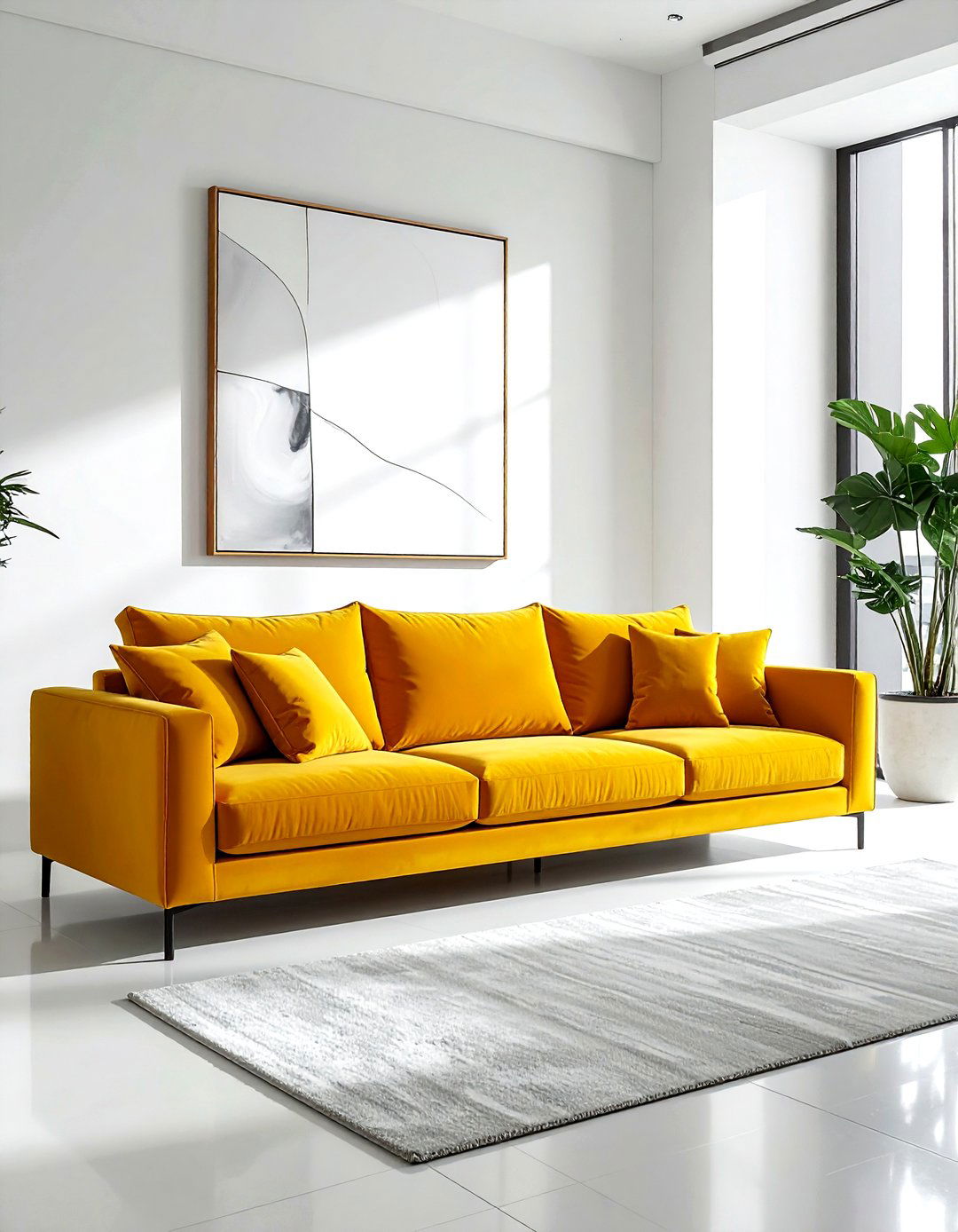 Bold Color Sleeper Sofa - 30 living room sleeper sofa ideas