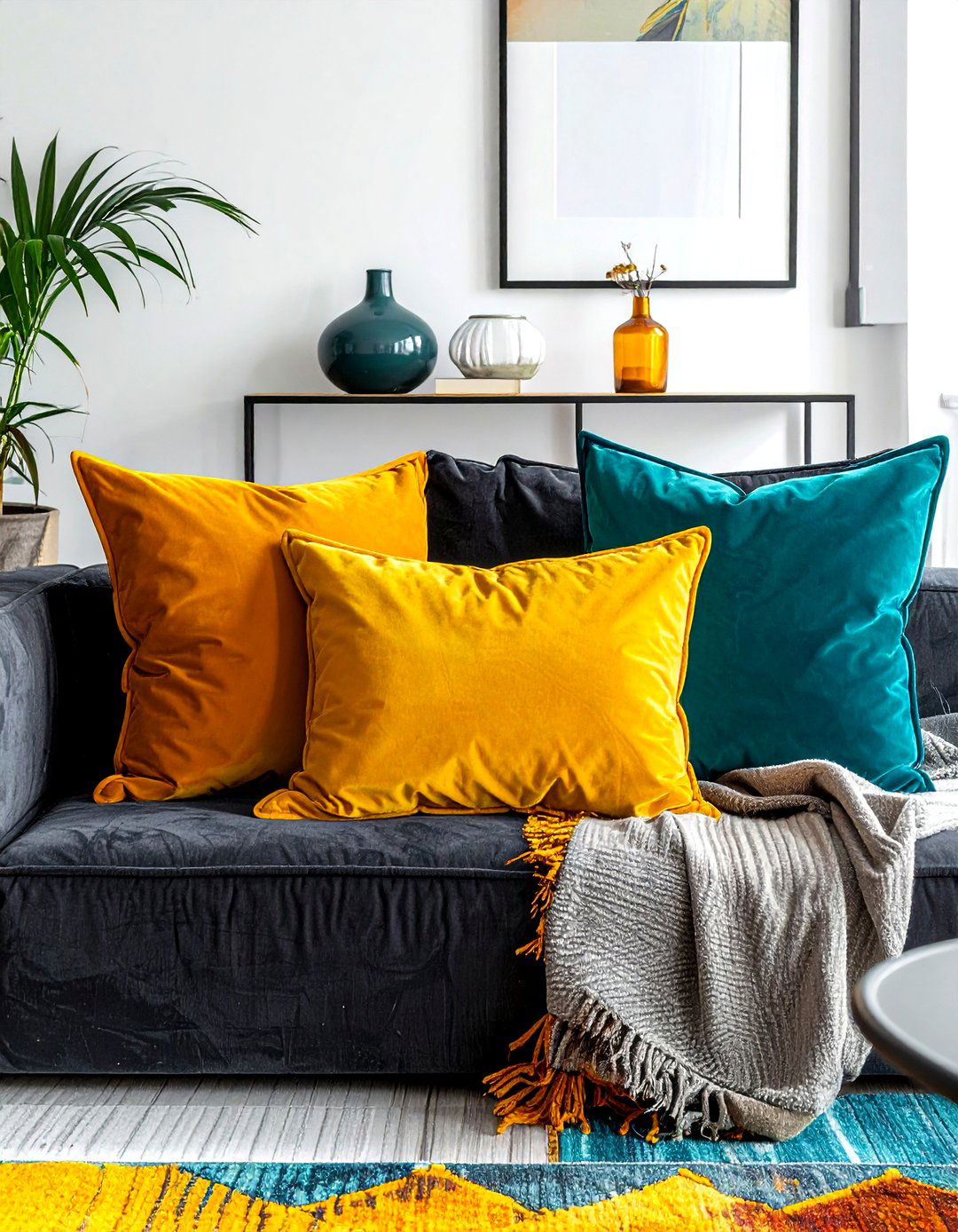 Bold Color Throw Pillow - 30 throw pillow ideas