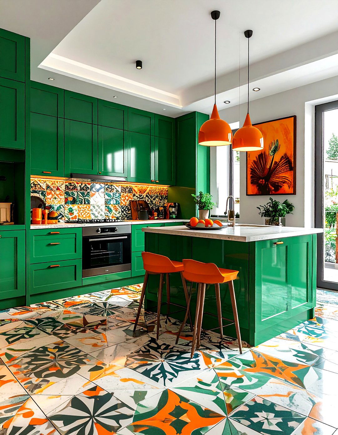 Bold Colorful Kitchen - 30 kitchen style ideas