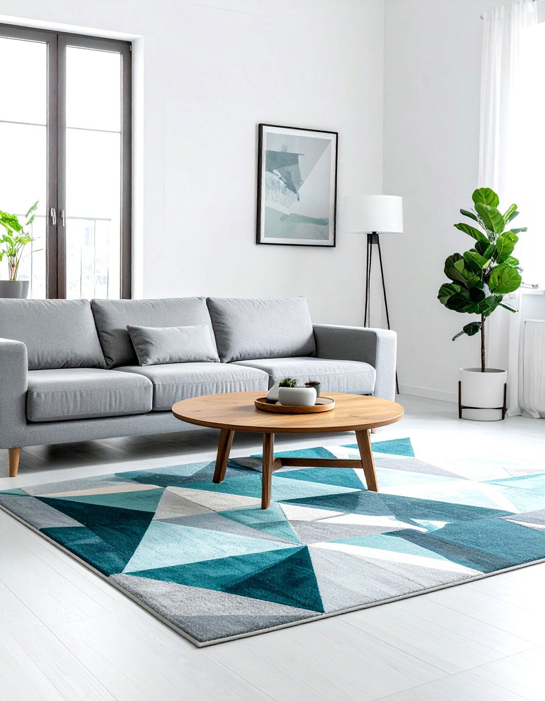 Bold Geometric Rug - 30 Palm Springs decor ideas