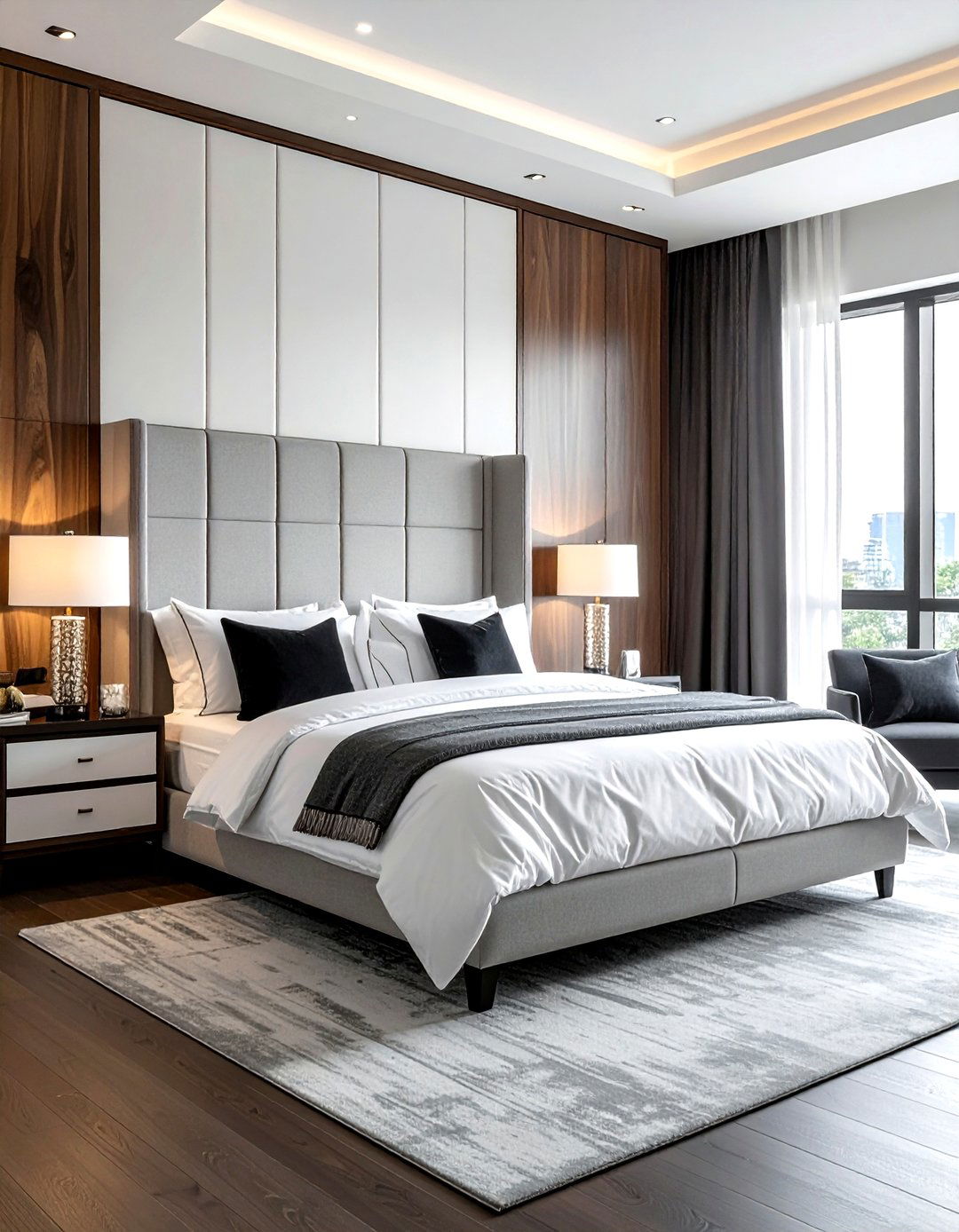 Bold Statement Headboard - 30 decor scale ideas