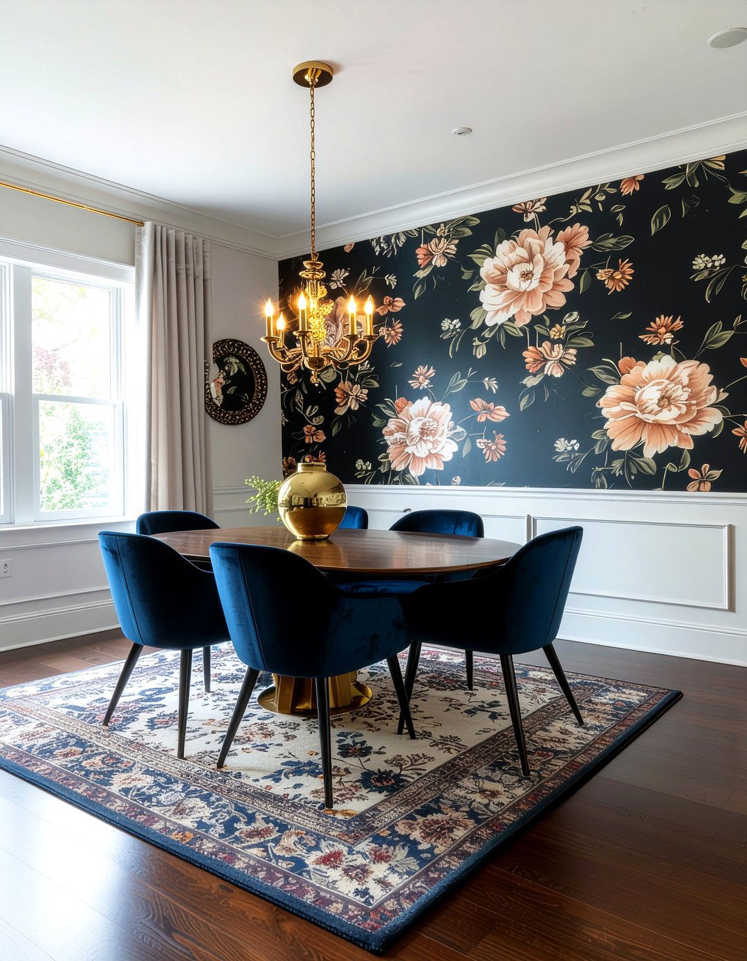 Bold Wallpaper Dining Room - 30 eclectic dining room ideas