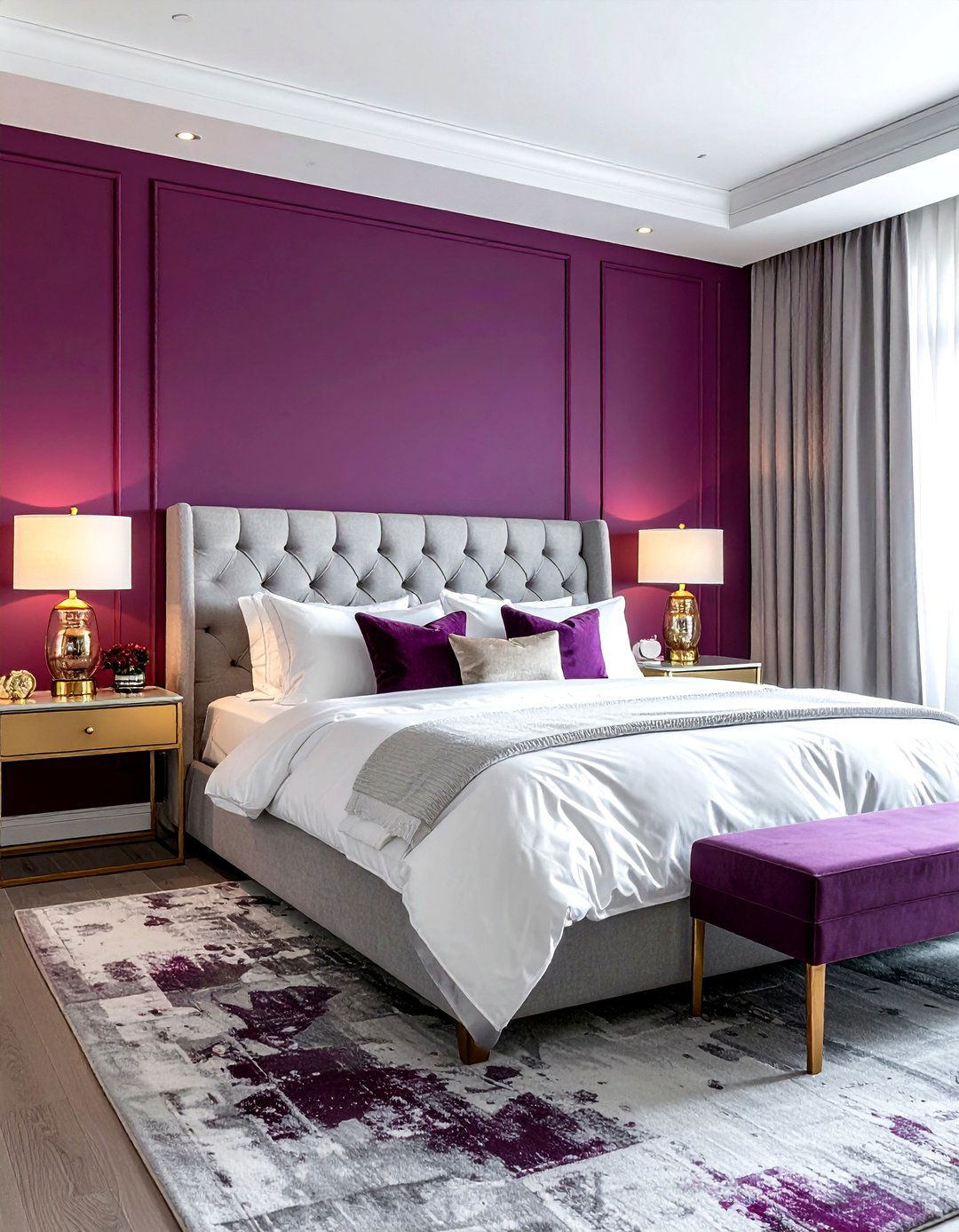 Bold accent wall - 30 colorful home decor ideas