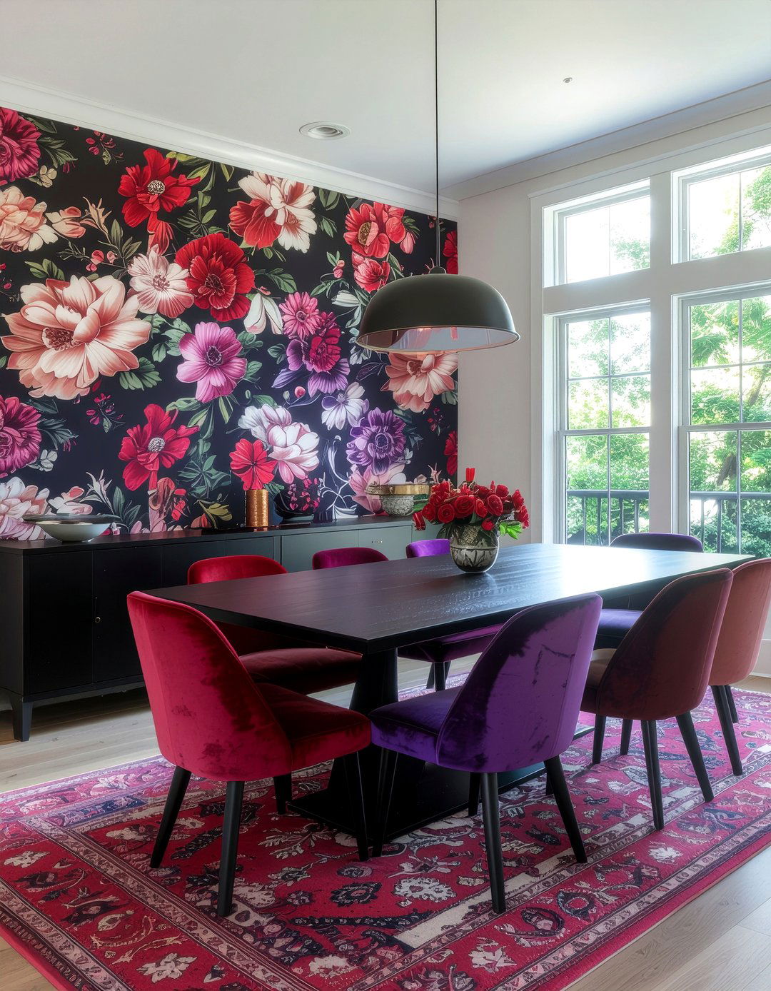 Bold floral wallpaper - 30 floral wallpaper ideas