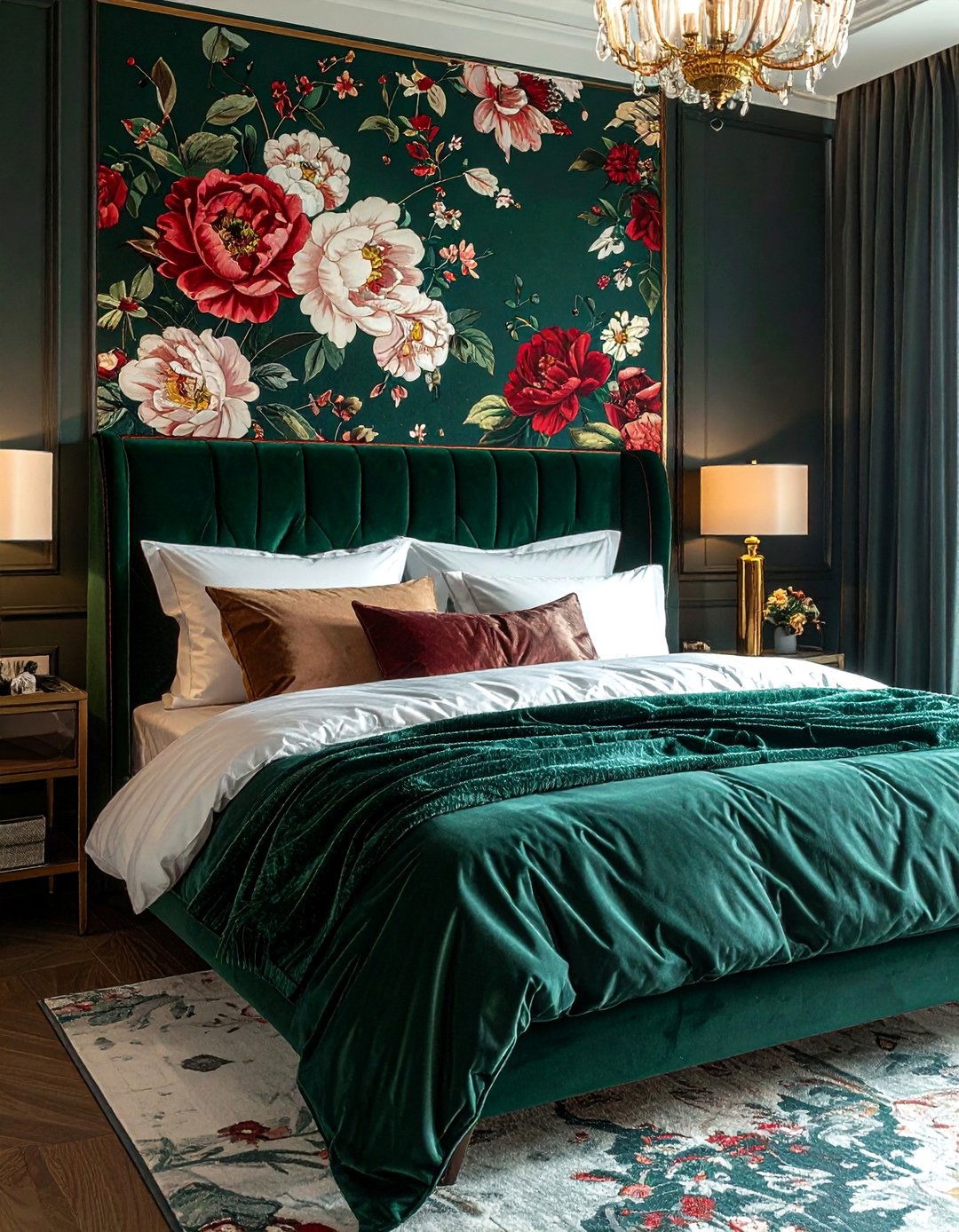 Bold floral wallpaper - 30 statement wall ideas