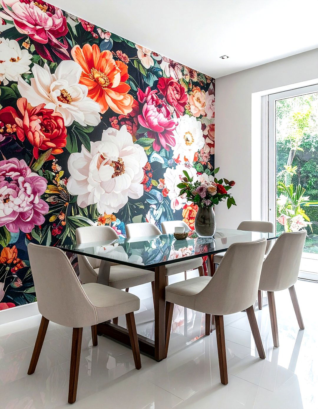 Bold wallpaper dining room - 30 luxurious dining room ideas