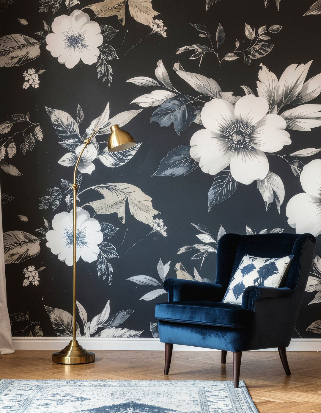 Bold wallpaper - 30 living room renovation ideas