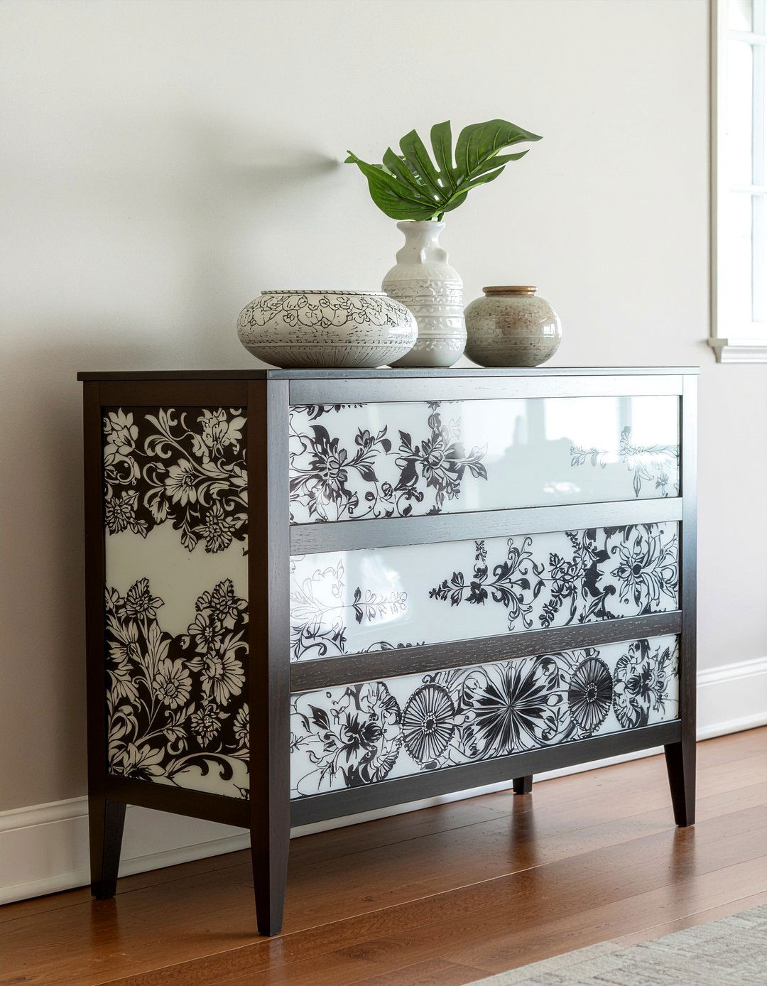 Bone Inlay Dresser - 30 living room Moroccan furniture ideas