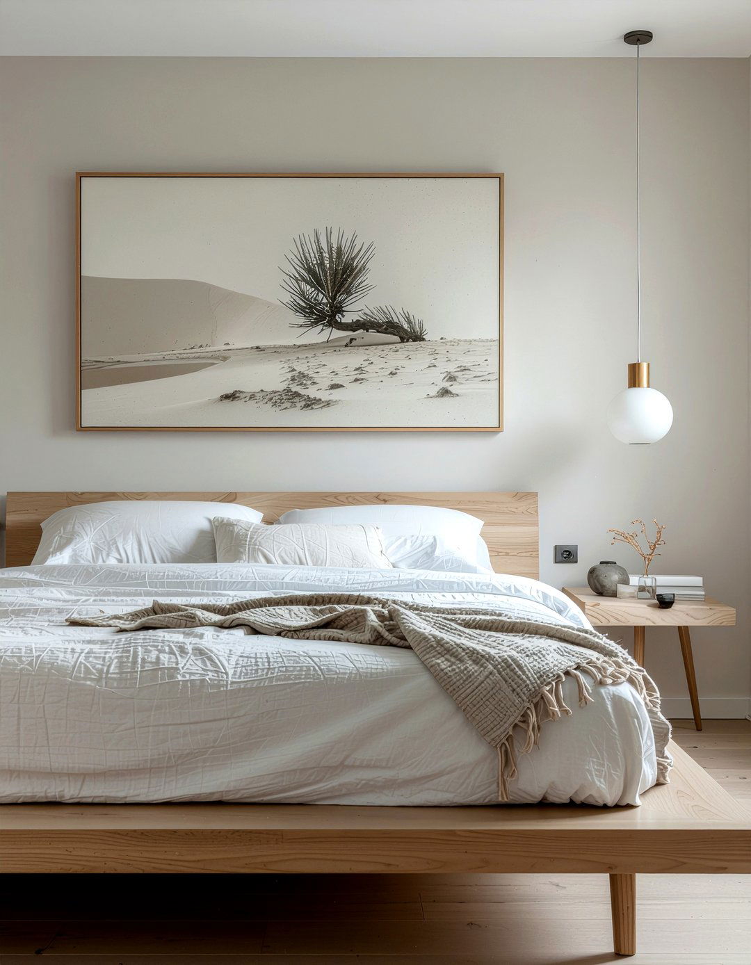 Bone Minimalist Wallpaper - 30 bedroom neutral wallpapers