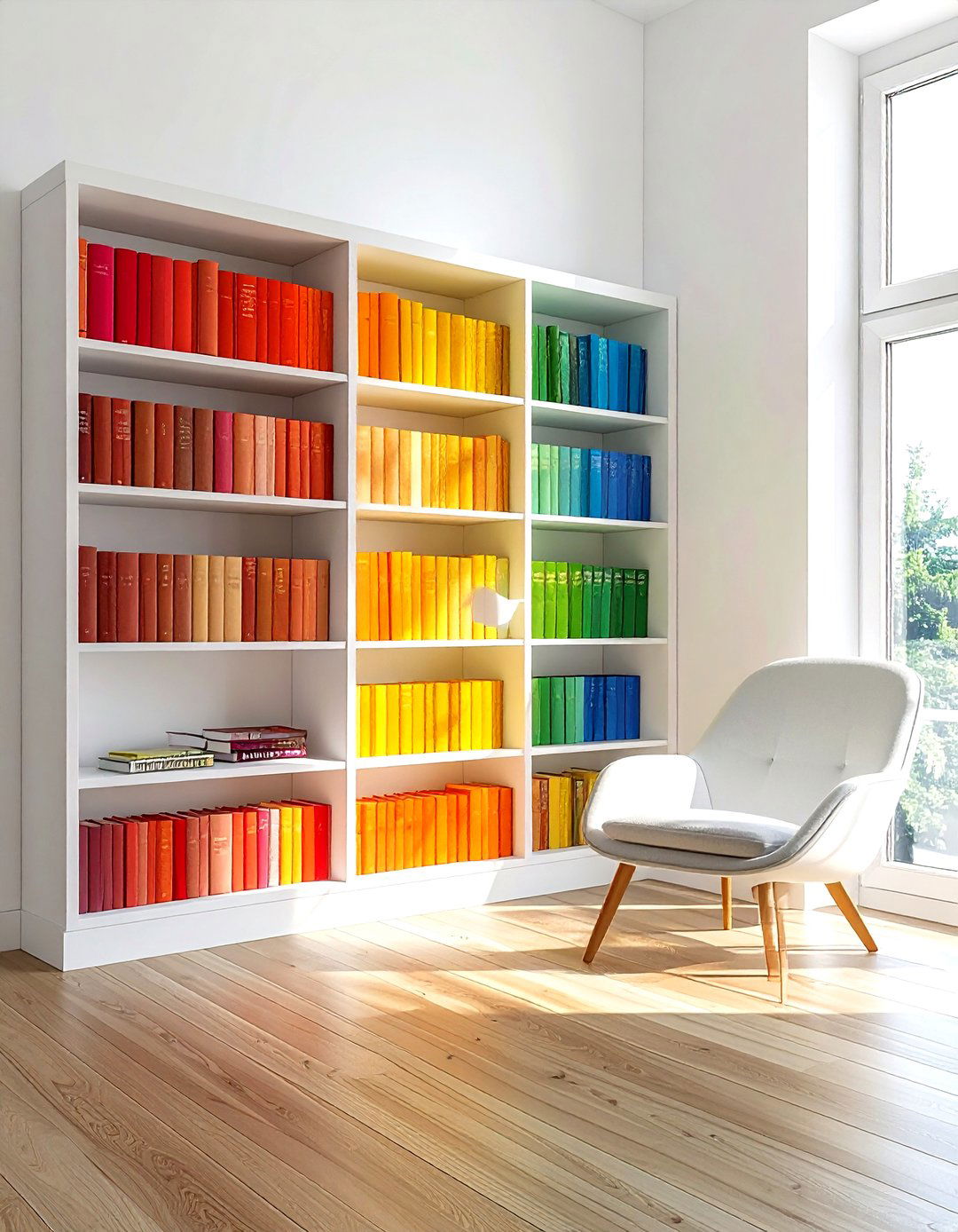 Book Spine Color Coding - 30 decorating hacks