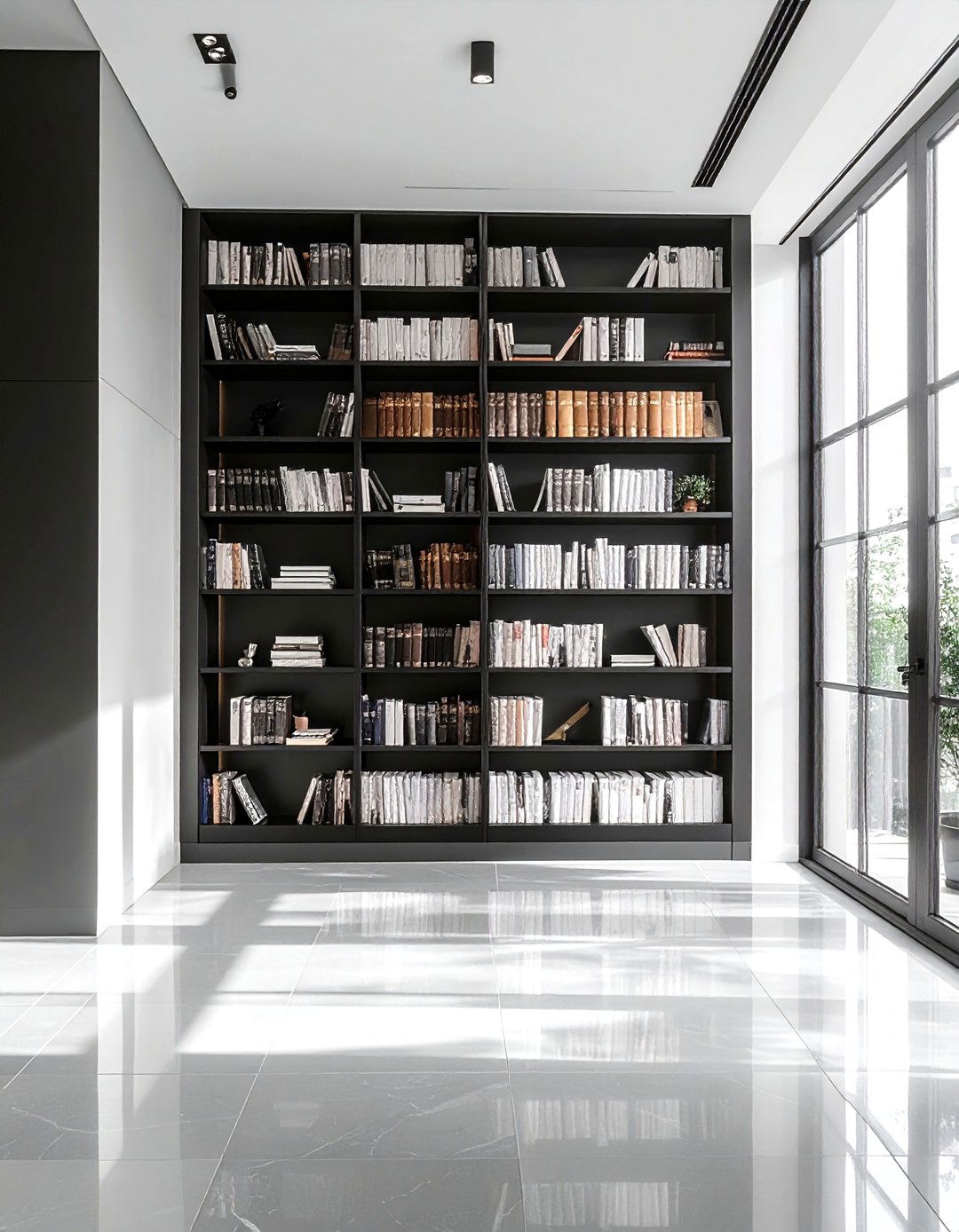 Books organized by height - 30 book styling ideas