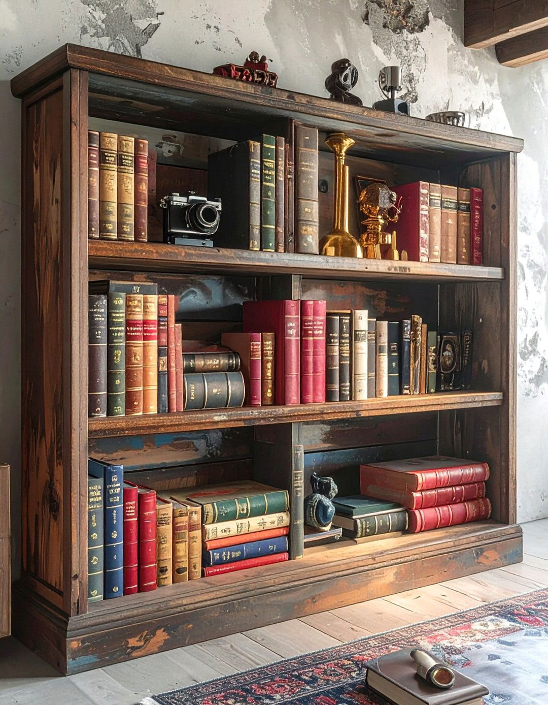 Bookshelf Display - 30 thrift store decor ideas