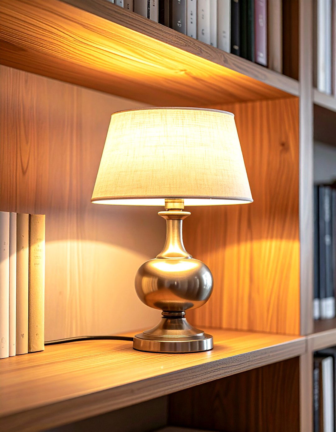 Bookshelf Lighting - 30 living room lamp placement ideas