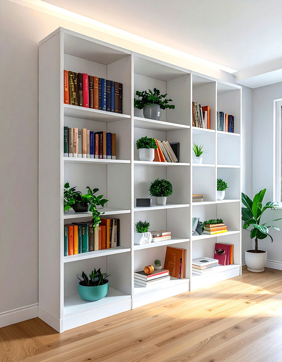Bookshelf Room Separator - 30 living room partition ideas