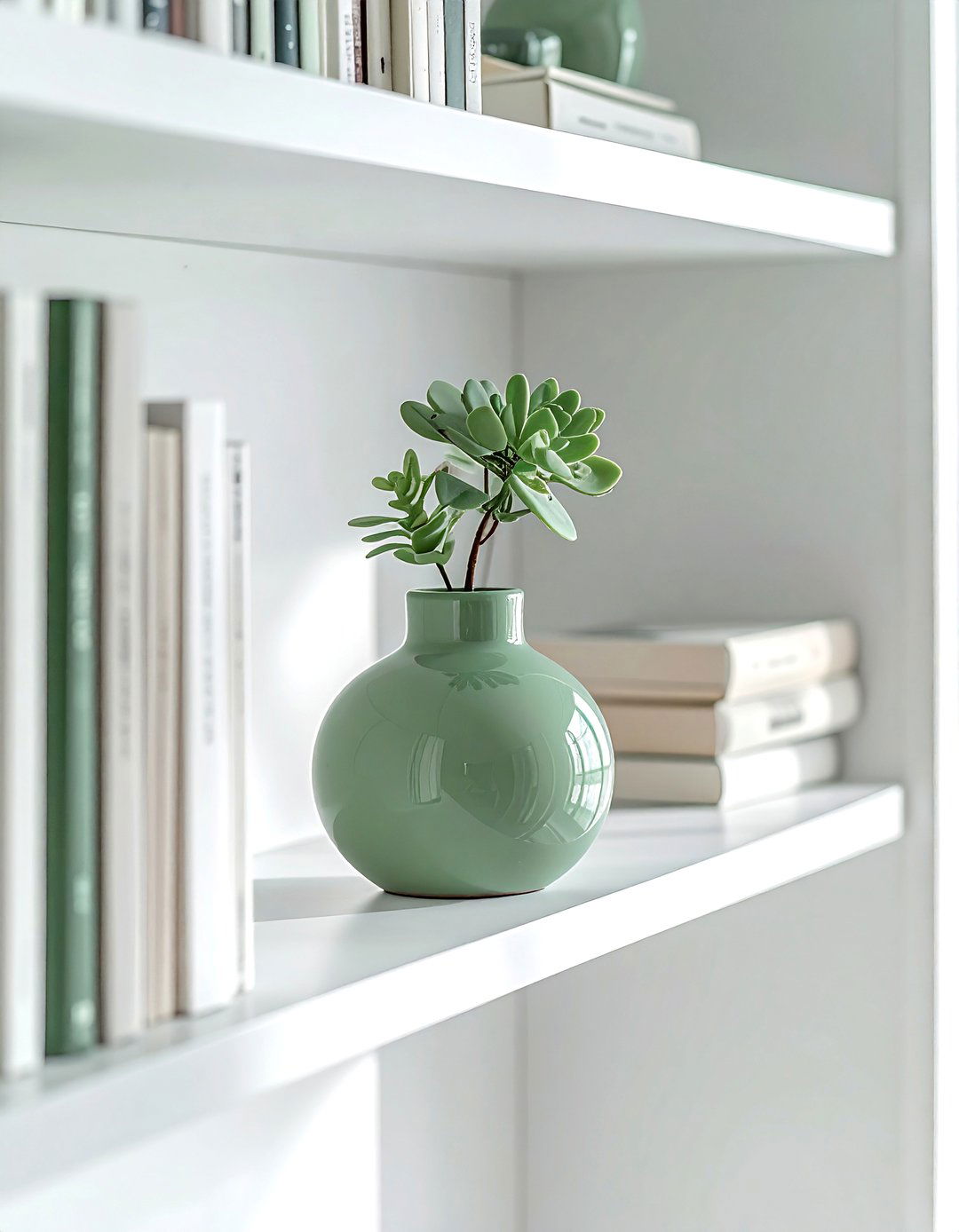 Bookshelf Vase Decor - 30 vase styling ideas