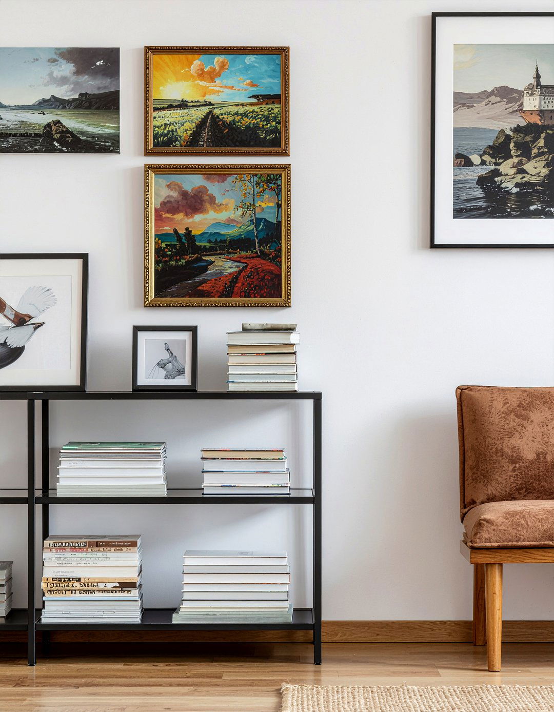 Bookshelf art gallery - 30 living room bookshelf styling ideas