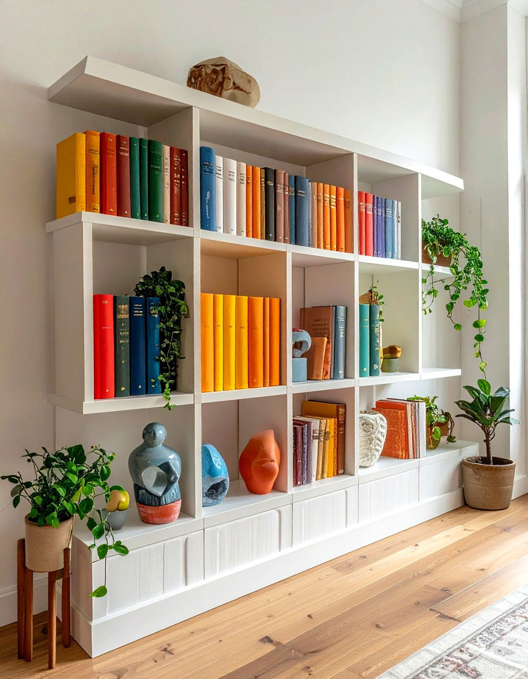 Bookshelf decor arrangement - 30 cozy decor ideas