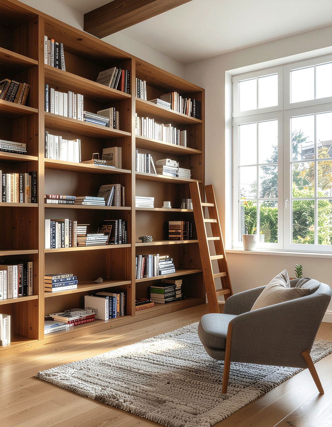 Bookshelf living room - 30 sanctuary living room ideas