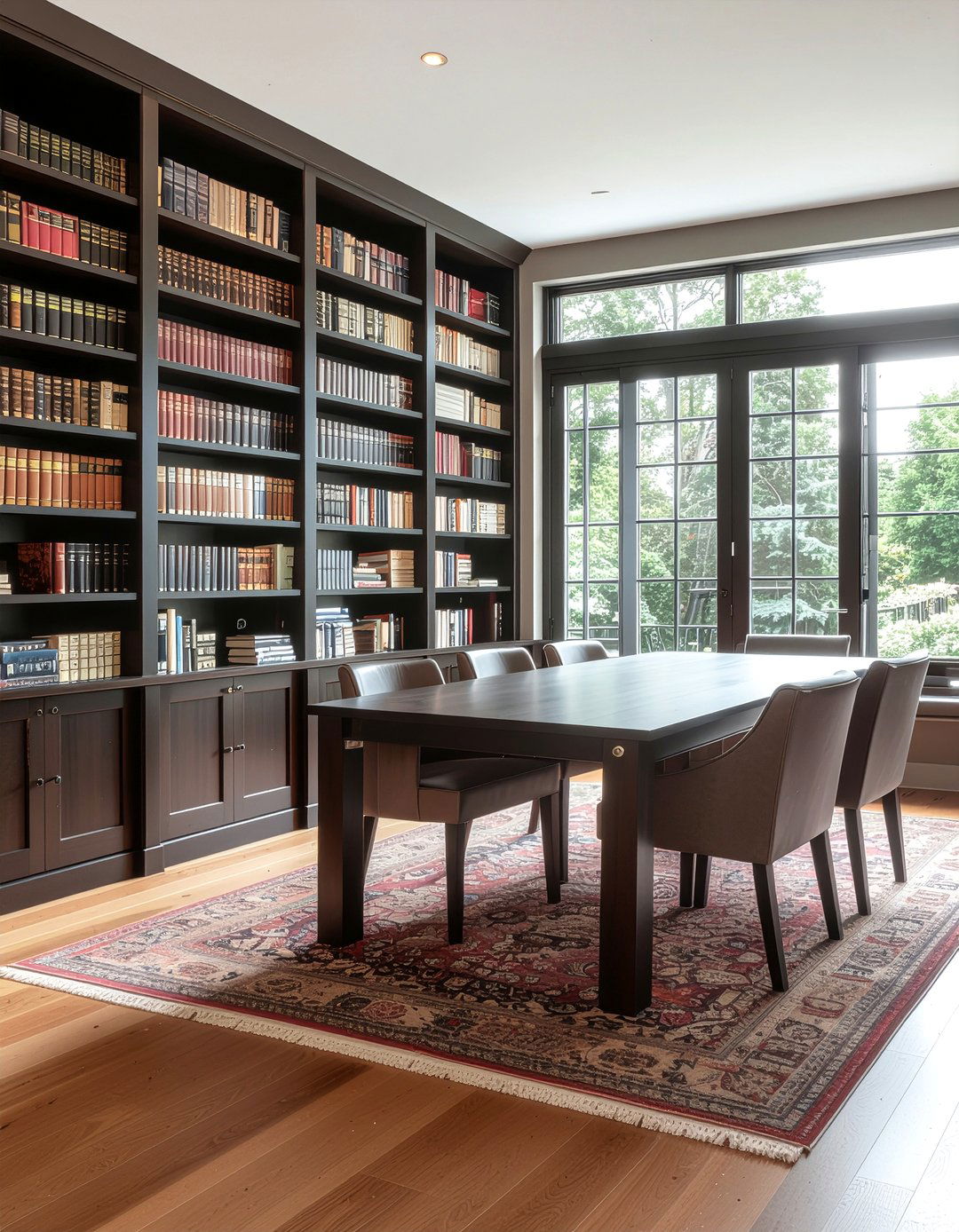 Bookshelf music room dining room - 30 dining room music room combo ideas