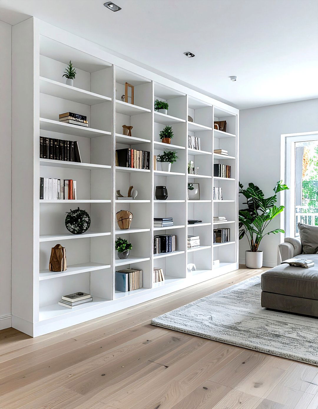 Bookshelf room divider - 30 book collection display ideas