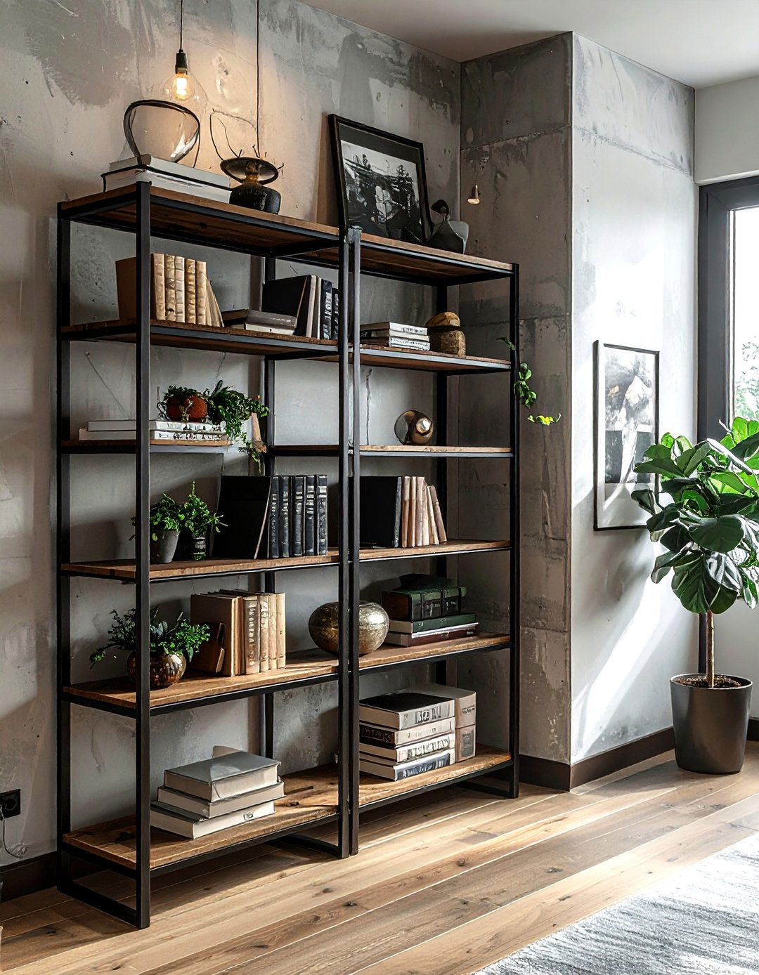 Bookshelf room divider - 30 living room storage hacks