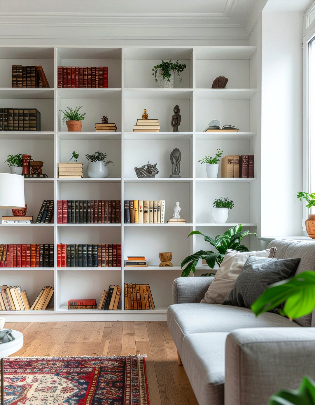 Bookshelf styling - 30 low cost living room ideas