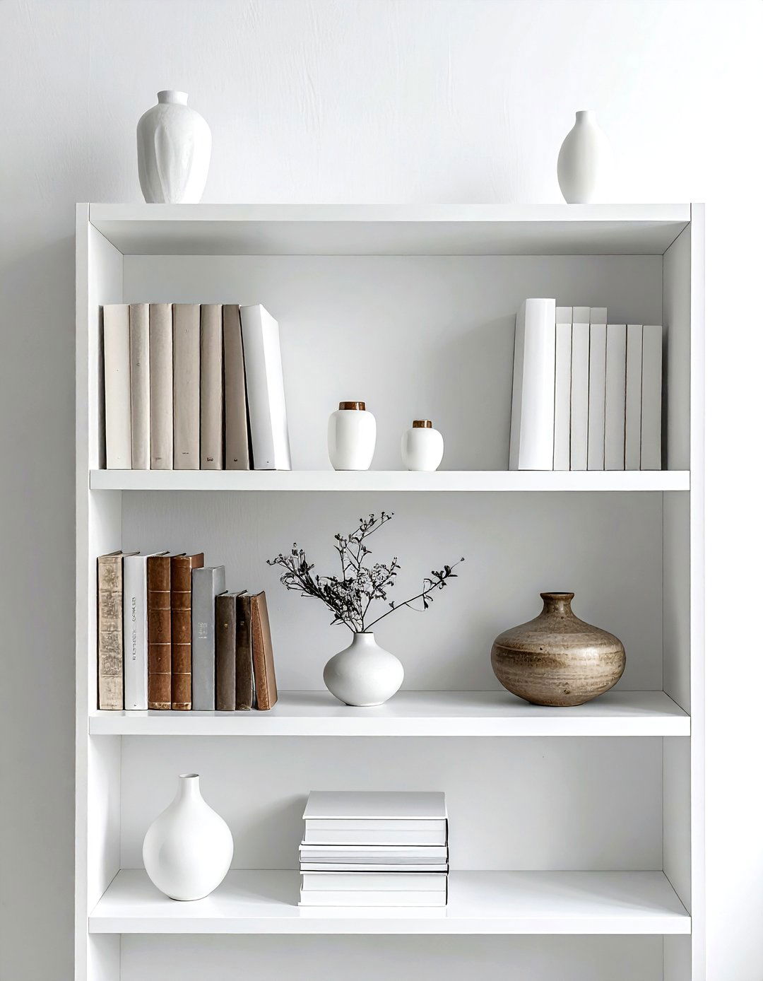 Bookshelf styling balance - 30 decor proportion ideas