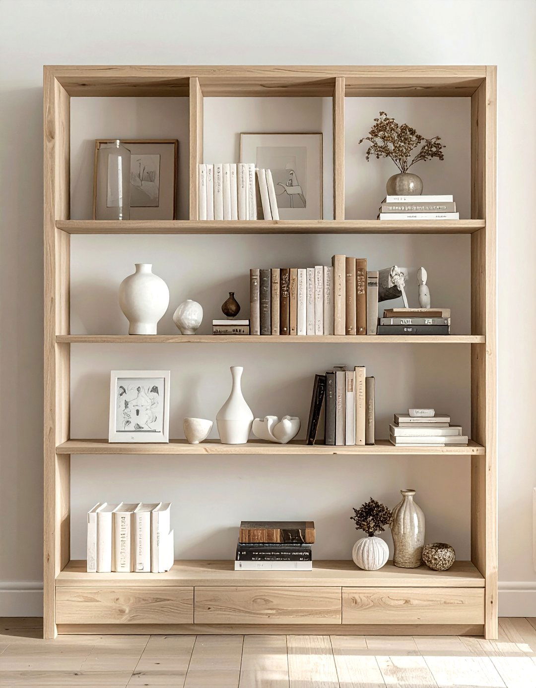 Bookshelf styling - 30 affordable decor ideas
