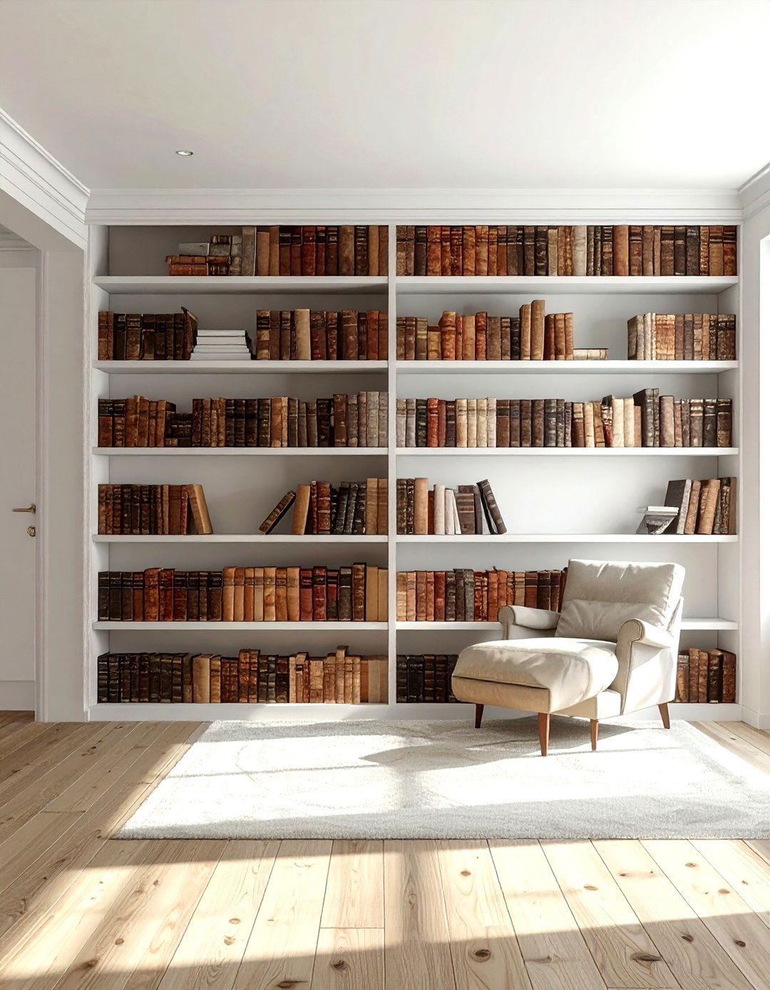 Bookshelf wallpaper - 30 book decor ideas