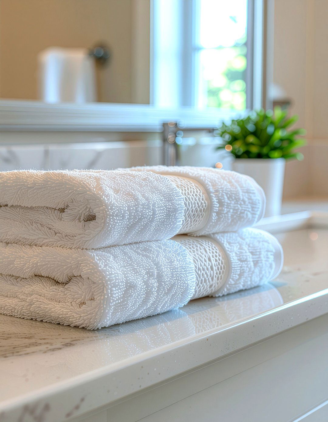 Bordered hotel bath towels - 30 luxury bath towel ideas