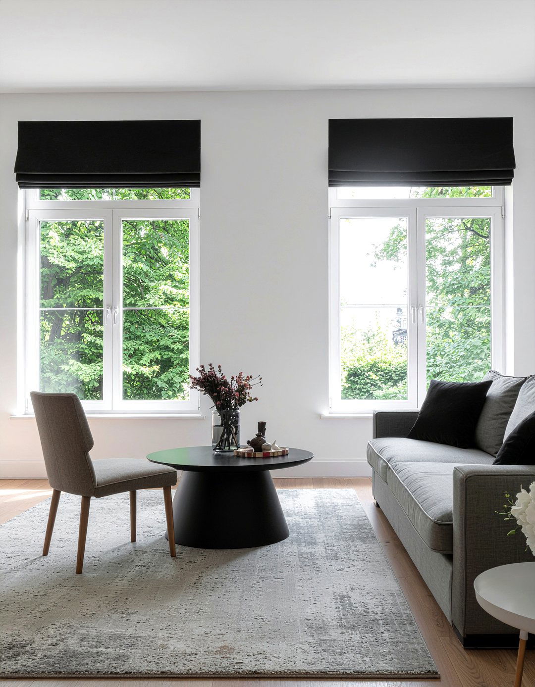 Bordered roman shades - 30 living room roman shades