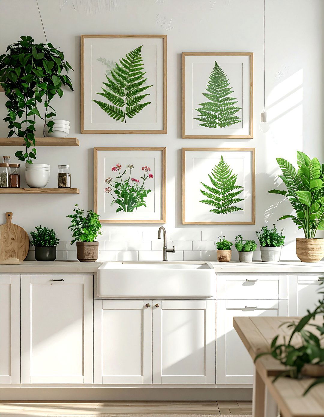Botanical Art Frame Wall - 30 frame wall ideas