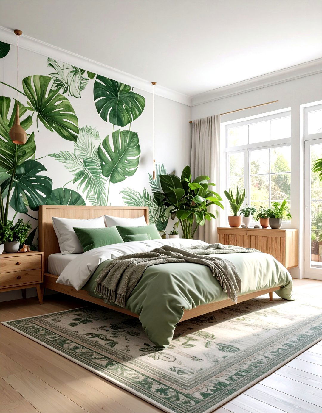 Botanical Bedroom Wallpaper - 30 peel and stick wallpaper ideas