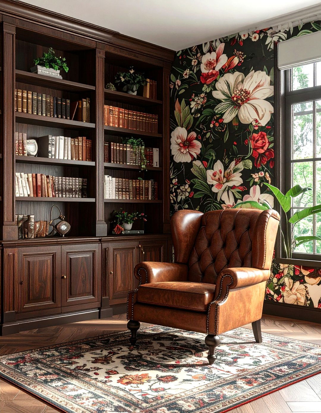 Botanical Floral Wallpaper - 30 living room floral wallpapers