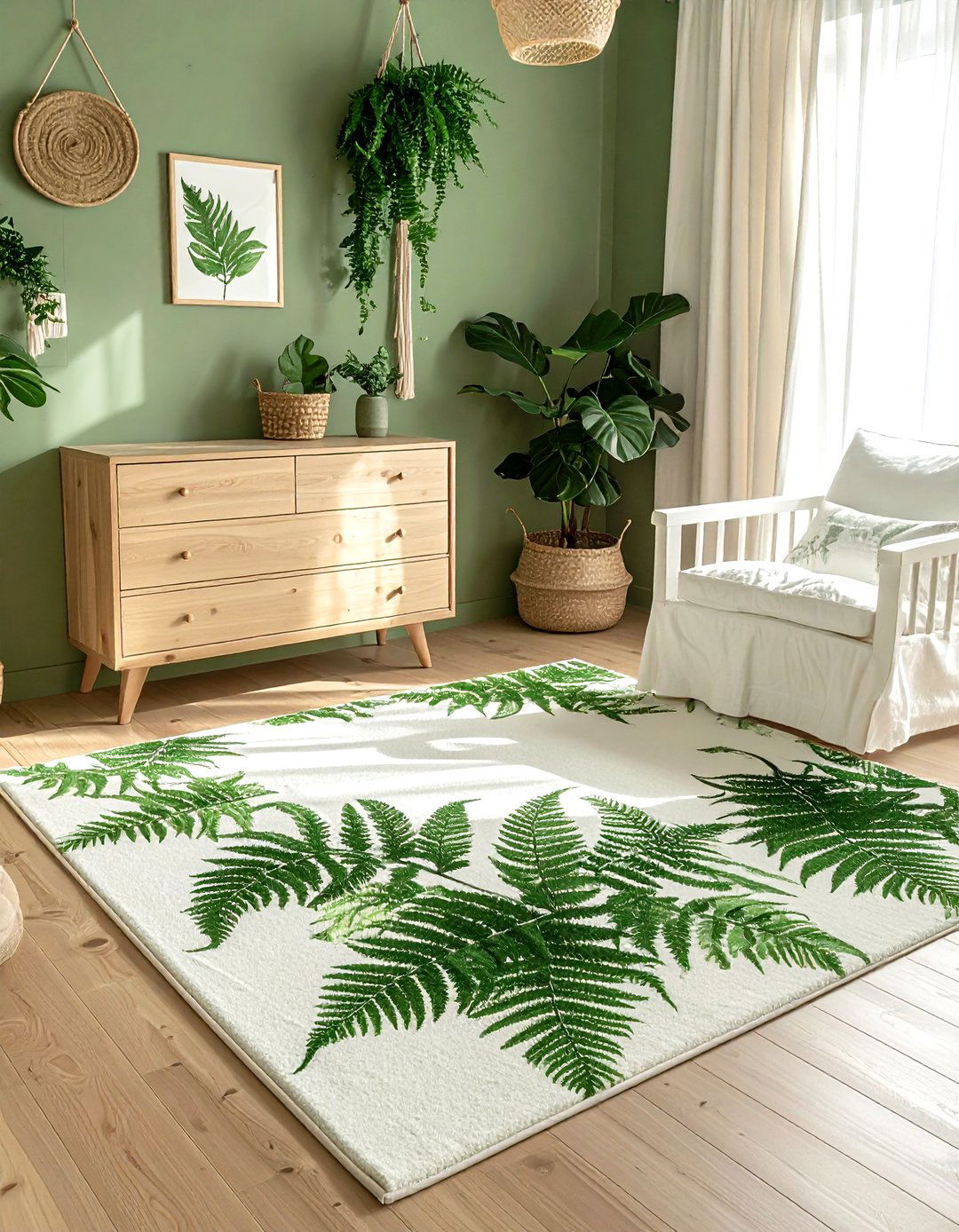 Botanical Nursery Rug - 30 nursery rug ideas