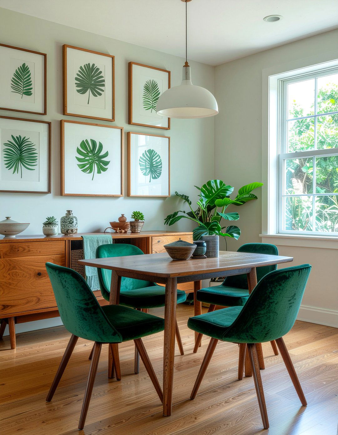 Botanical Print Dining Room - 30 jungle dining room ideas
