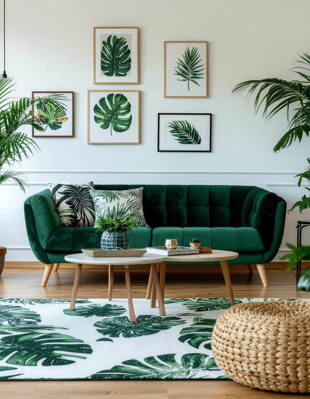 Botanical Print Living Room - 30 safari living room ideas