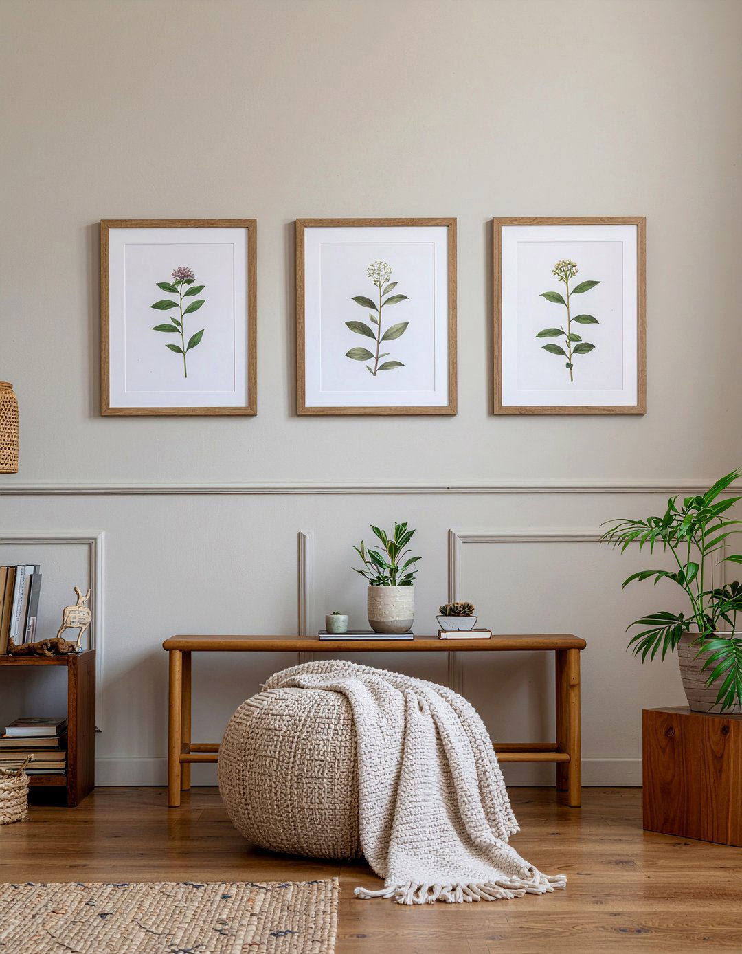 Botanical Wall Art - 30 shabby chic living room ideas