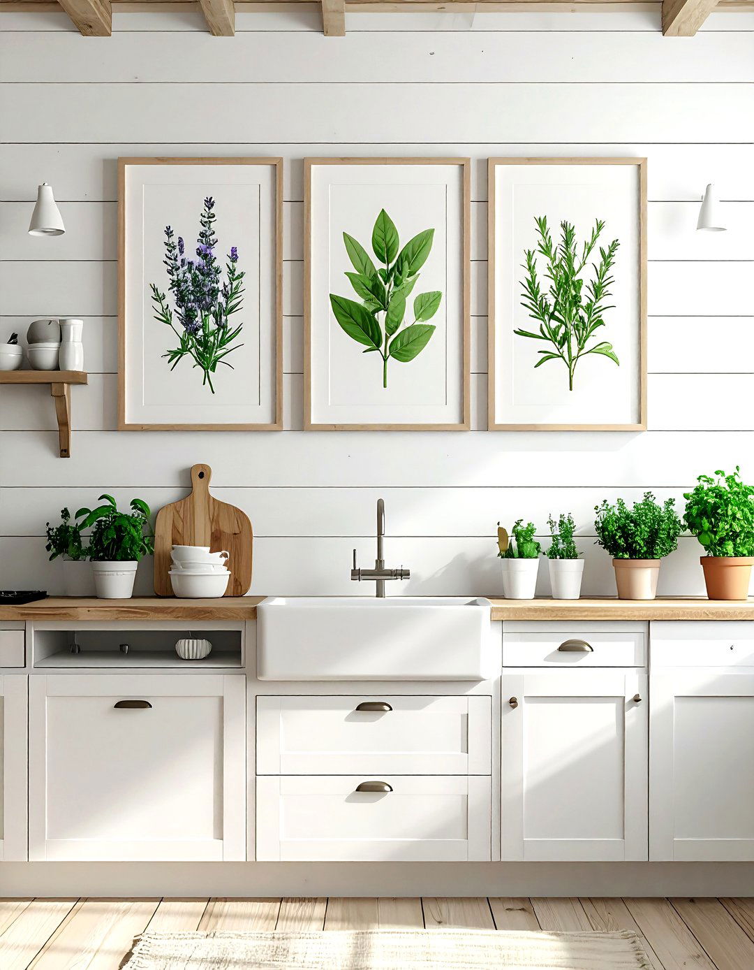 Botanical Wall Art - 30 kitchen finishing touches ideas