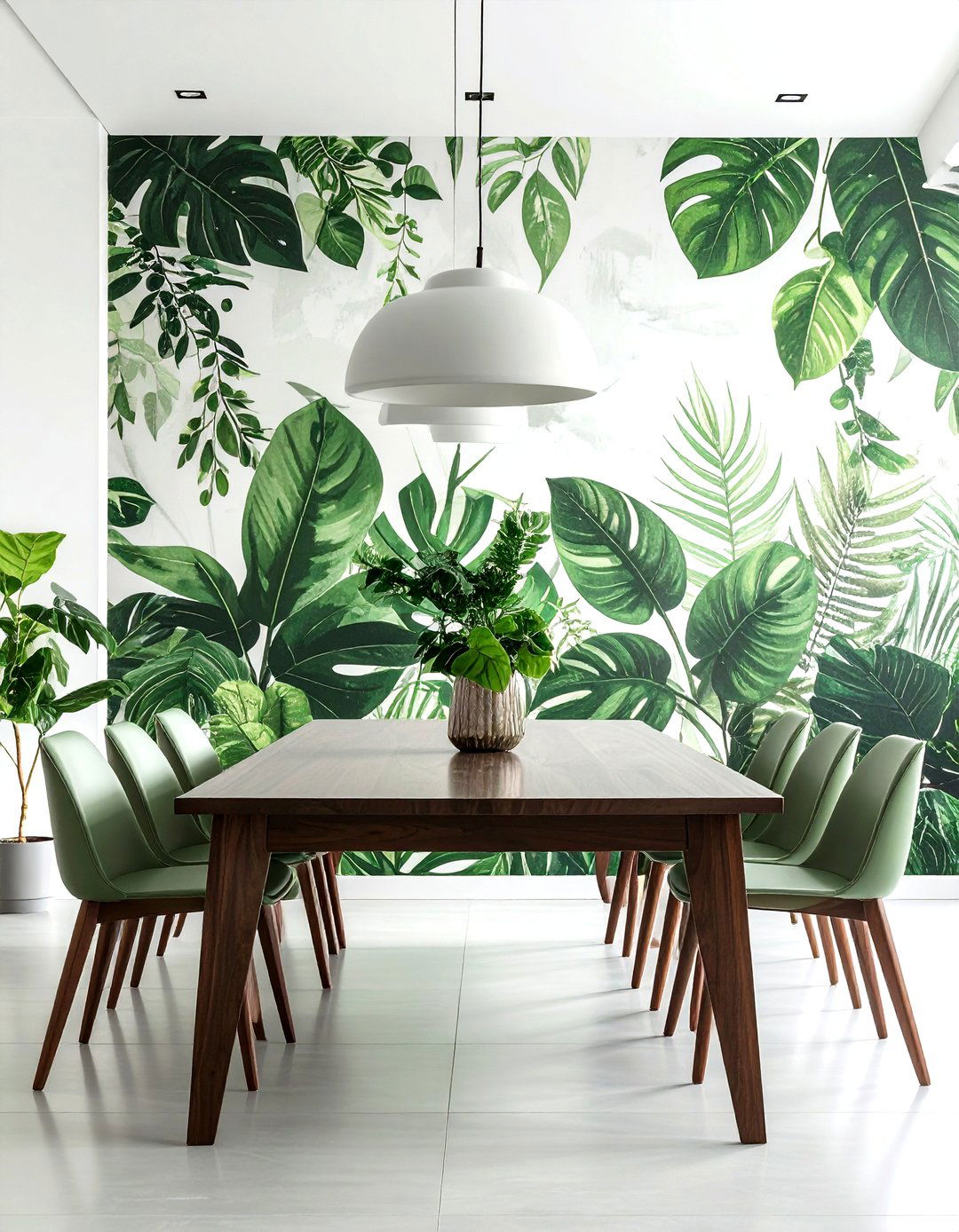 Botanical Wallpaper Mural - 30 attention-grabbing decor ideas