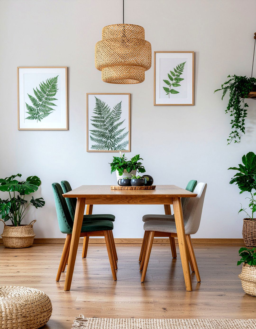 Botanical dining room wallpaper - 30 dining room wallpaper accent ideas