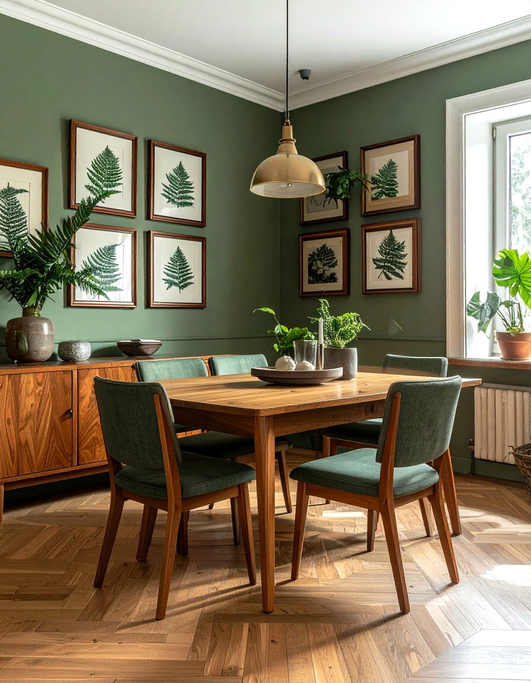 Botanical gallery wall - 30 forest decor ideas