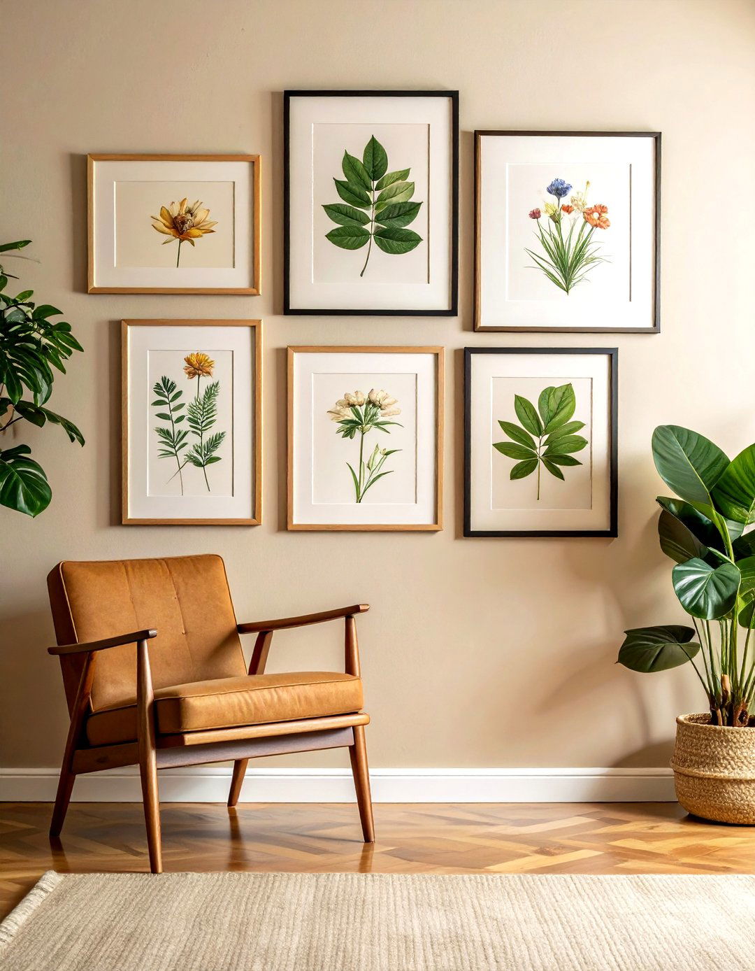 Botanical illustration gallery wall - 30 curiosity decor ideas