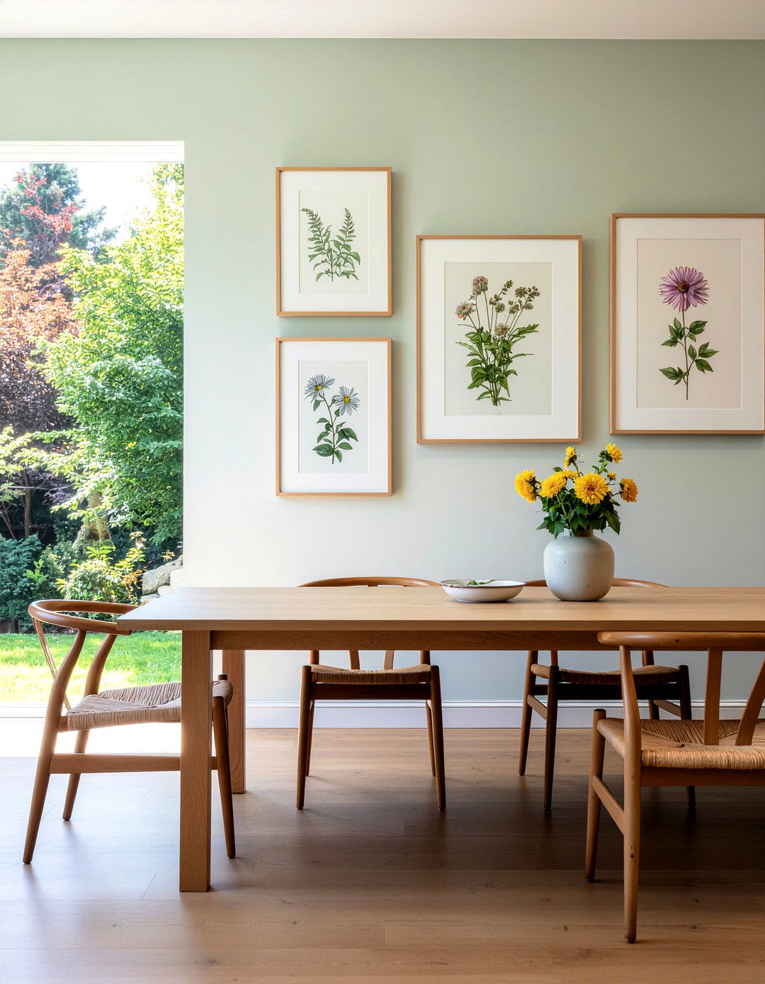 Botanical wall art - 30 meadow dining room ideas
