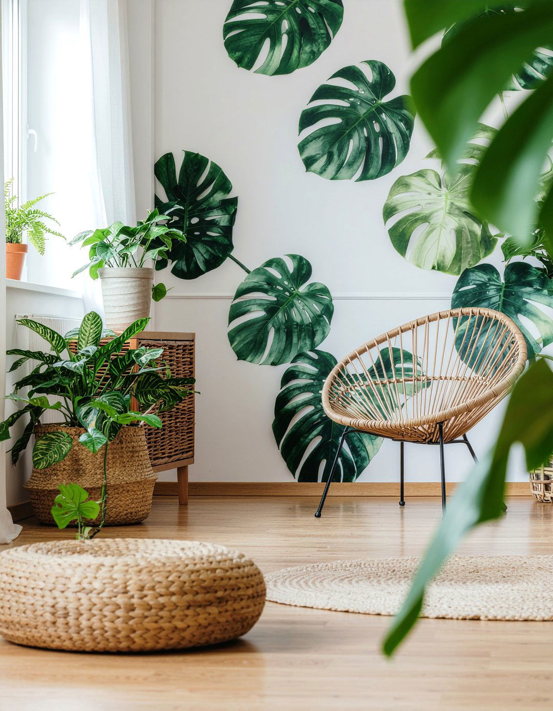 Botanical wallpaper - 30 living room modern wallpapers