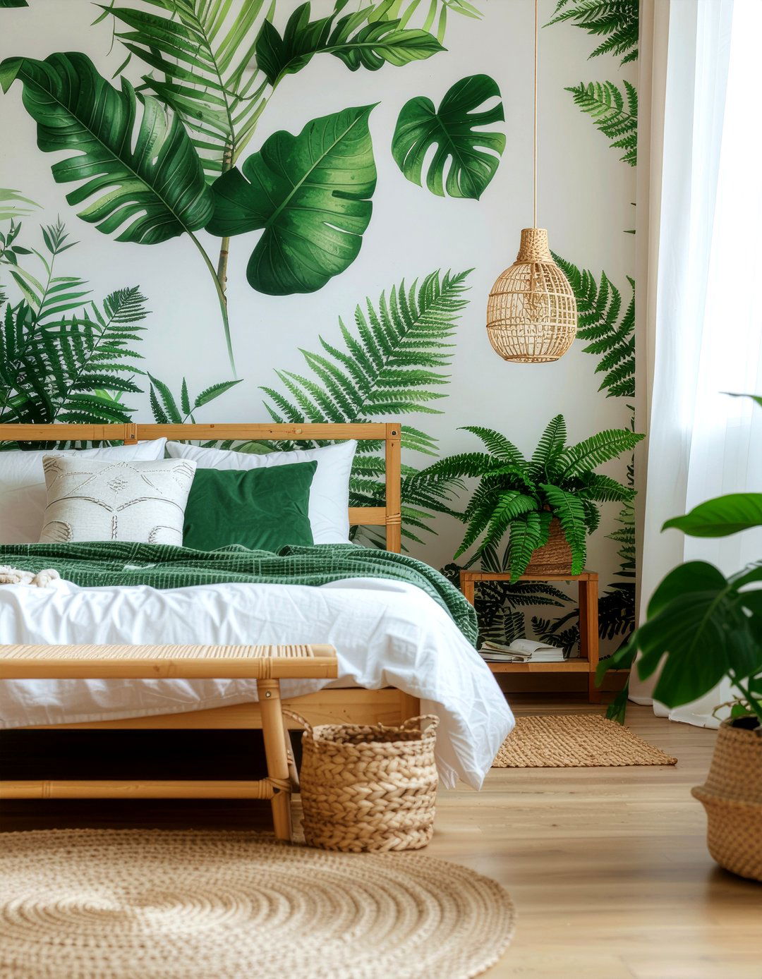 Botanical wallpaper bedroom - 30 bedroom modern wallpapers