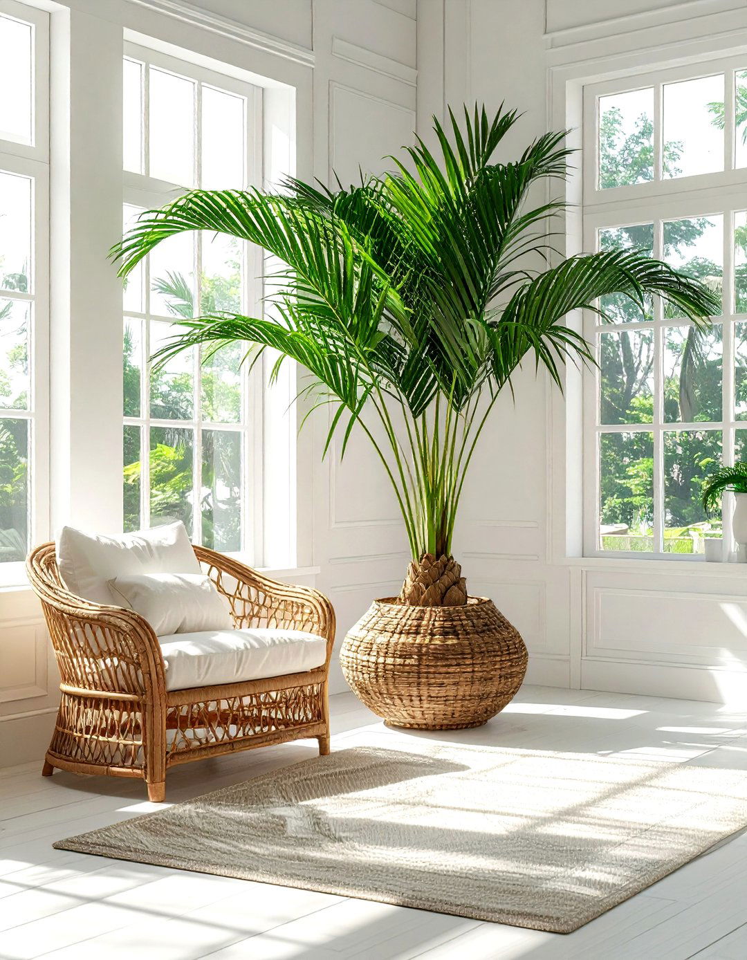 Bottle palm focal point - 30 palm plant ideas