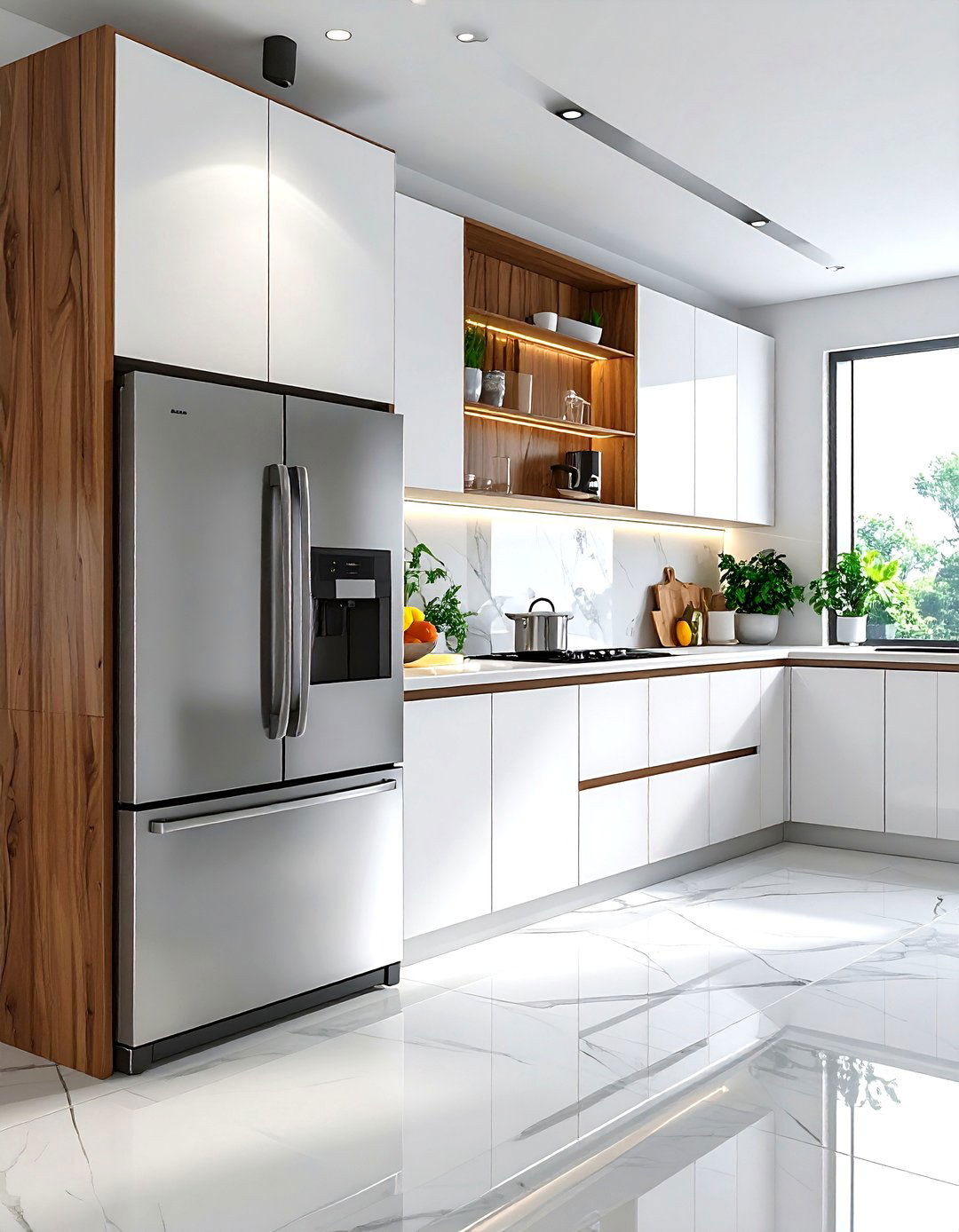 Bottom Freezer Refrigerator - 30 French door refrigerator kitchen ideas